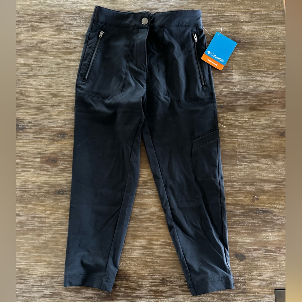 🟢NWT🟢 Columbia Omni-Shade Black Pant - Youth Size S (7/8)
